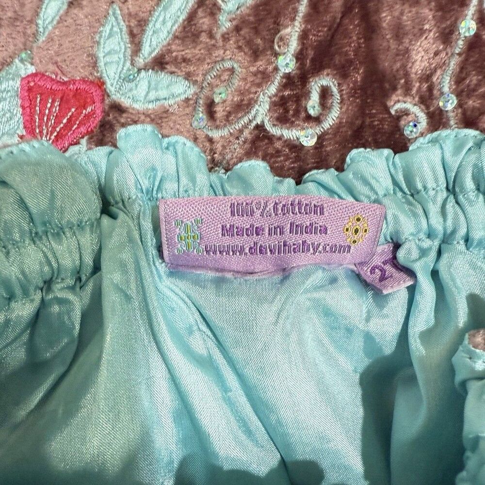 Devi Girls Skirt Size 2T Colorful Belted Waist Tie Lined - Picture 12 of 12